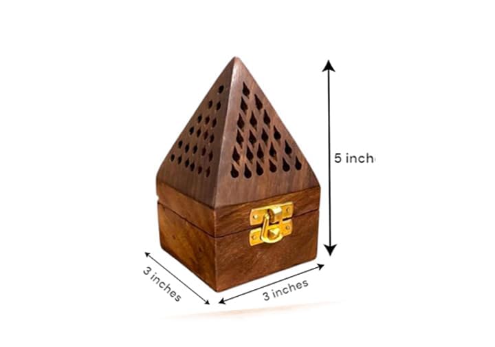 Bakhoor Burner-Wooden Pyramid Shape