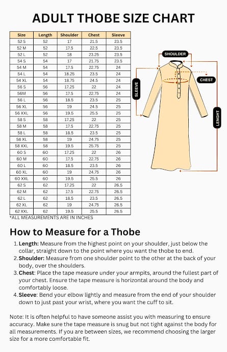Men's Collar Omani Thobe (Jubba)