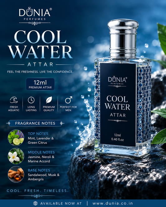 Cool Water Attar –Premium Fresh Fragrance