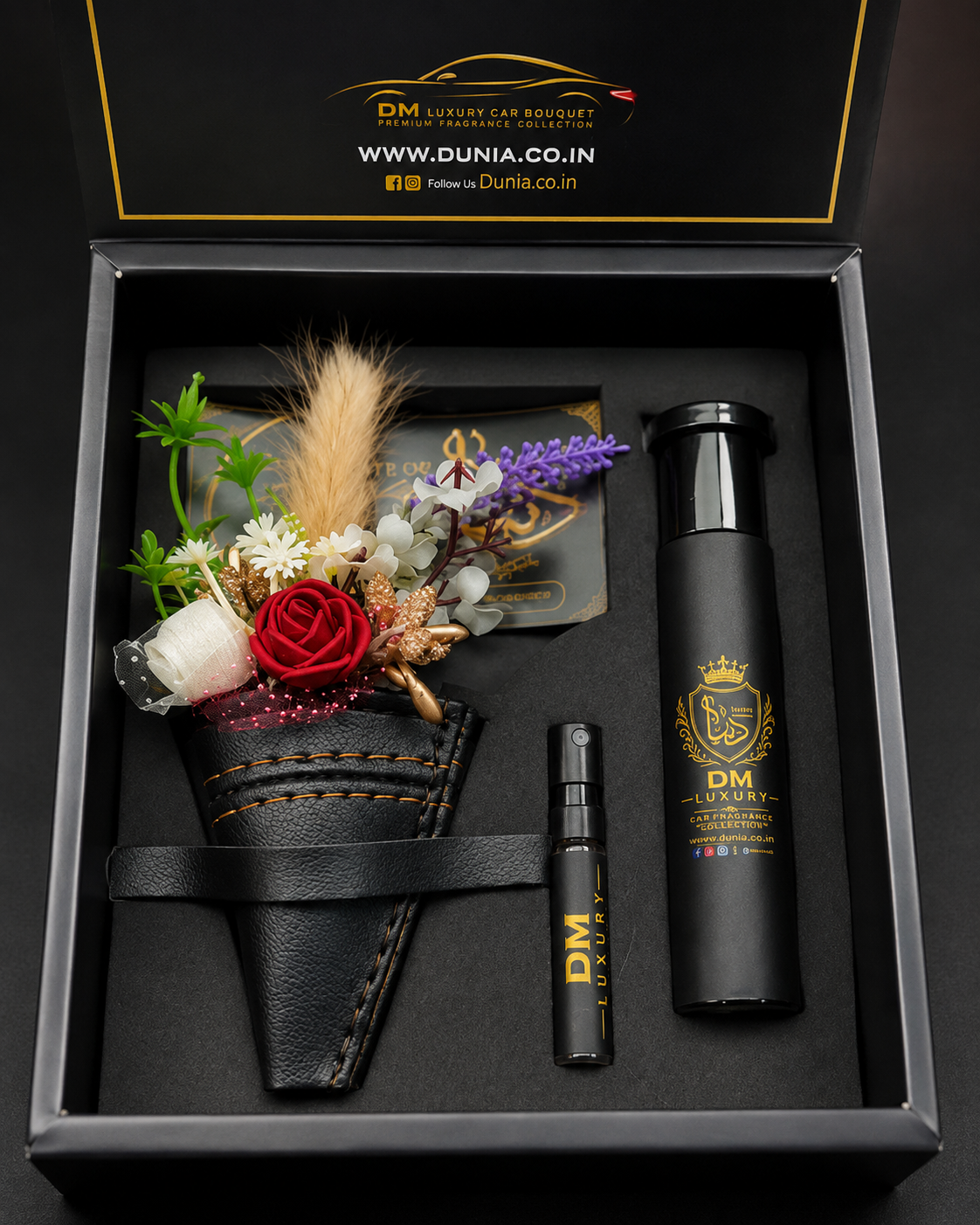 DM Luxury Car Bouquet – Premium Car Fragrance Gift Set