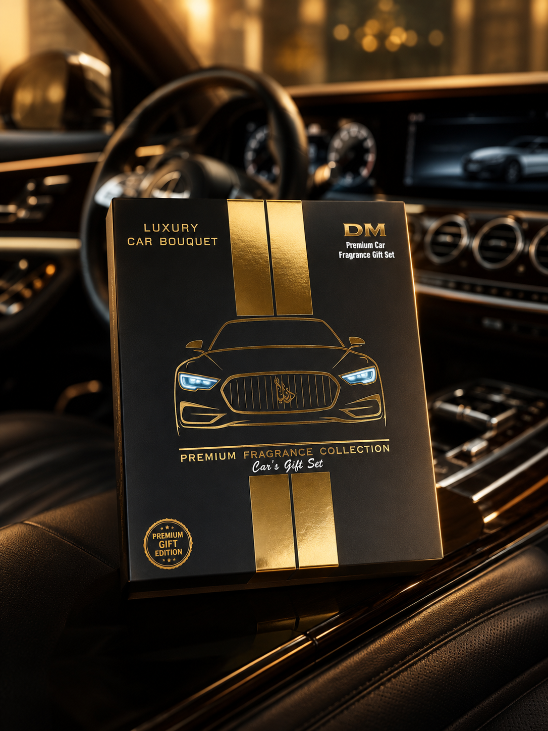 DM Luxury Car Bouquet – Premium Car Fragrance Gift Set