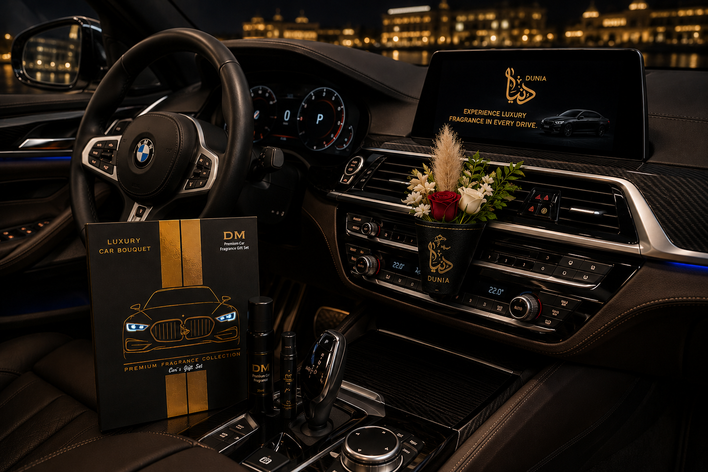 DM Luxury Car Bouquet – Premium Car Fragrance Gift Set