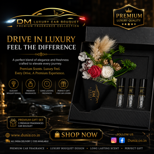 DM Luxury Car Bouquet – Premium Car Fragrance Gift Set