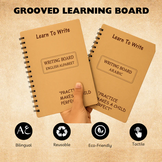 Grooved Learning Kit (Reusable Arabic + English)